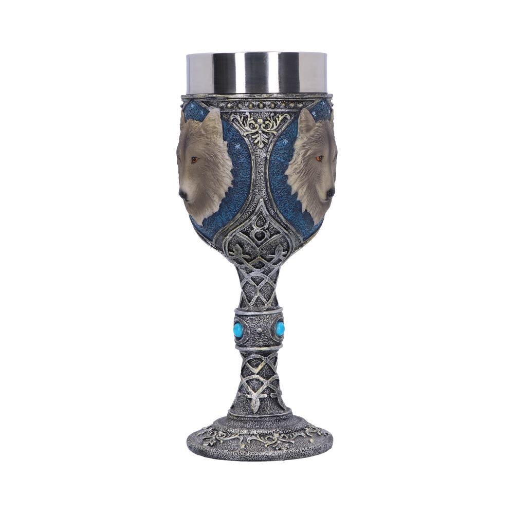 Lone Wolf Grey Animal Goblet 19.5cm: 3 - Goblets & Chalices By Gift Moments