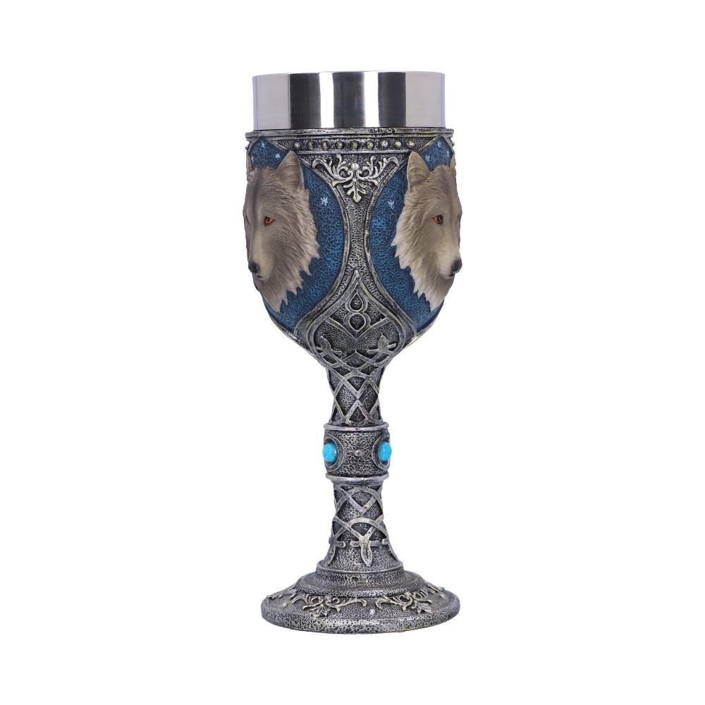 Lone Wolf Grey Animal Goblet 19.5cm: 5 - Goblets & Chalices By Gift Moments