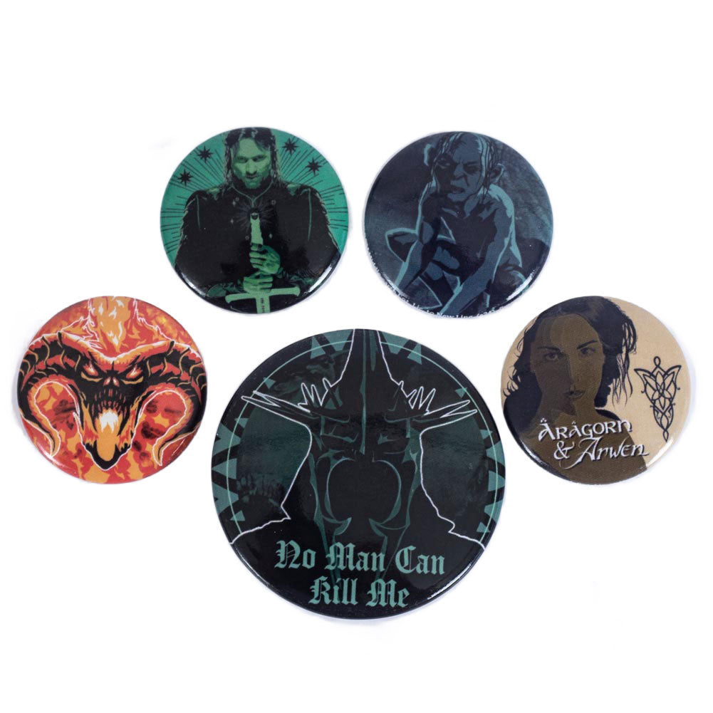 The Lord Of The Rings Button Badge Set: 1 - Badges By The Lord Of The Rings