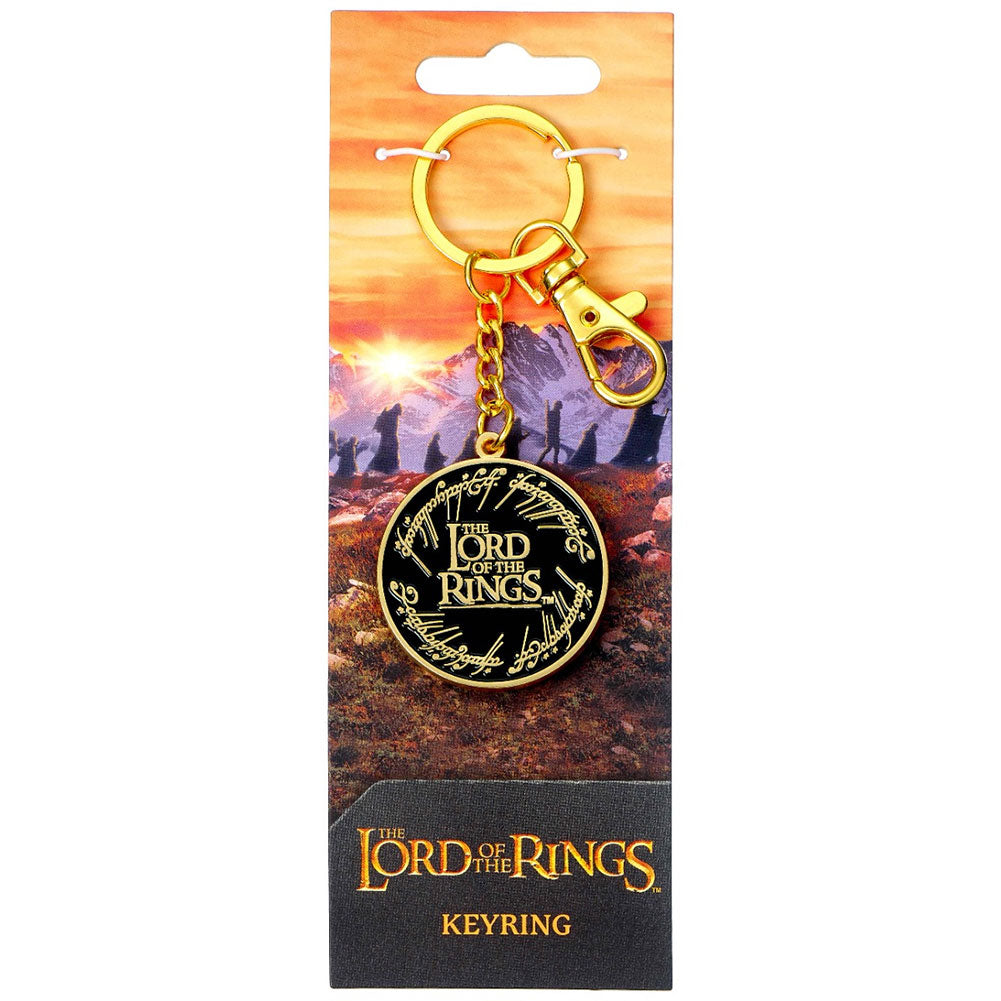 Lord rings charm keyring logo