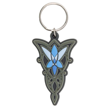 Lord rings pvc keyring evenstar