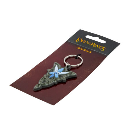 Lord rings pvc keyring evenstar