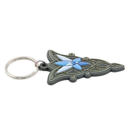 Lord rings pvc keyring evenstar