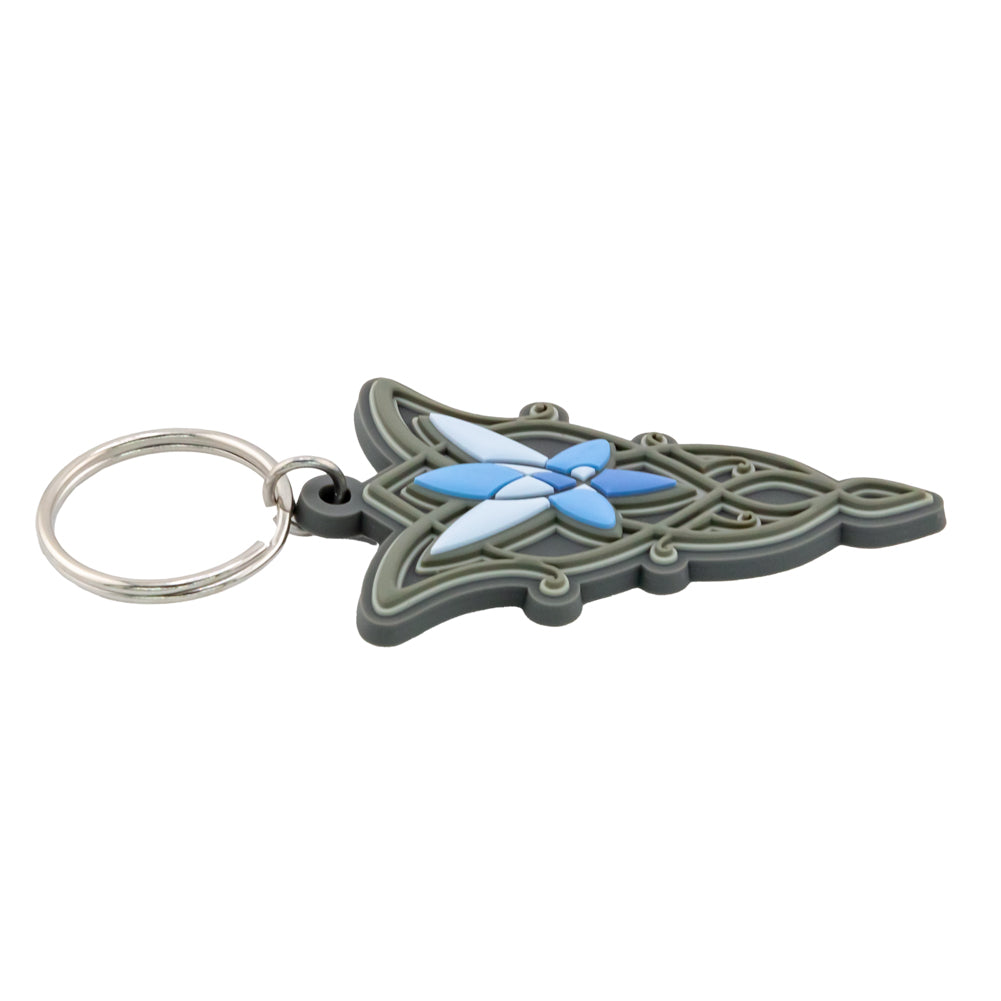 Lord rings pvc keyring evenstar