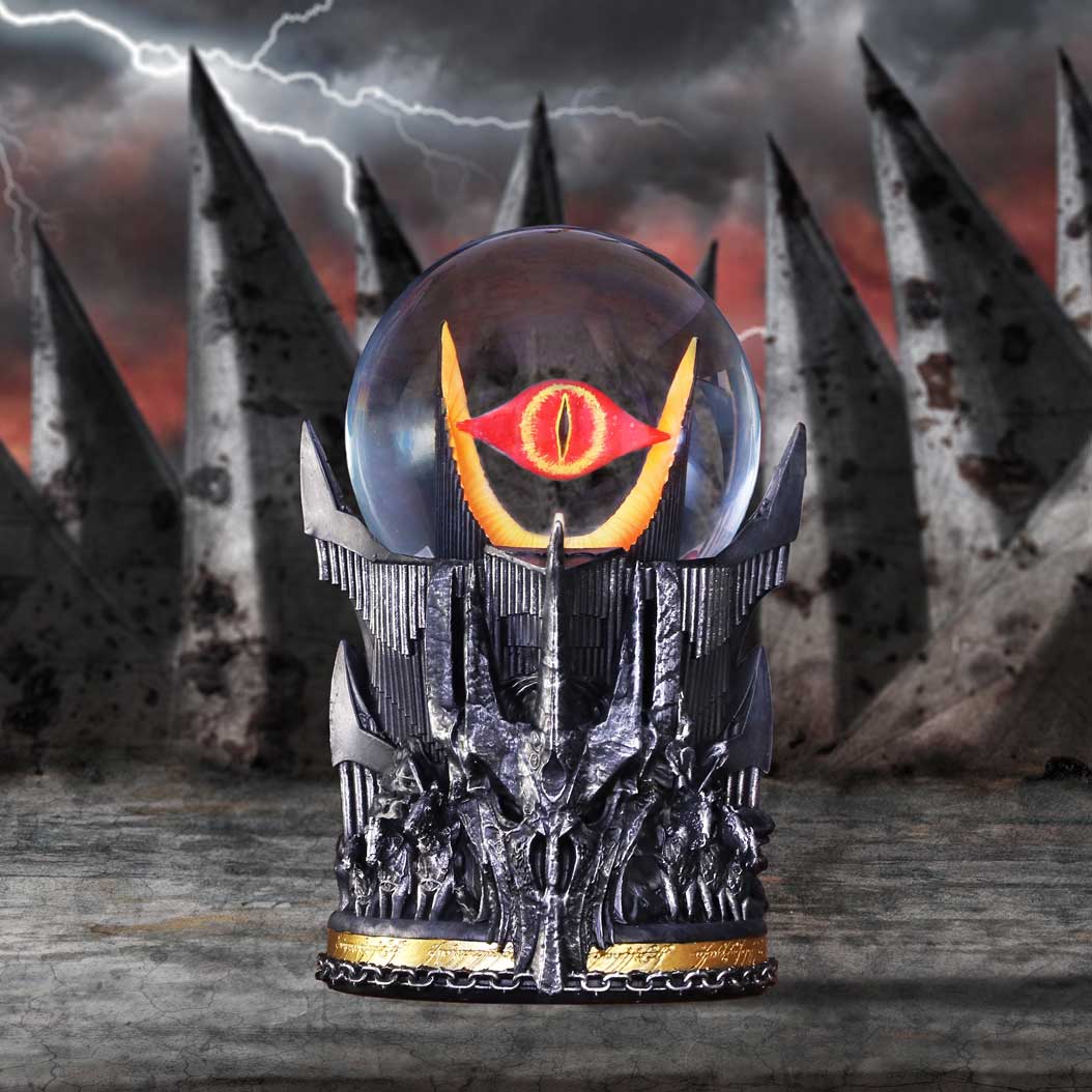 Lord rings sauron snow globe