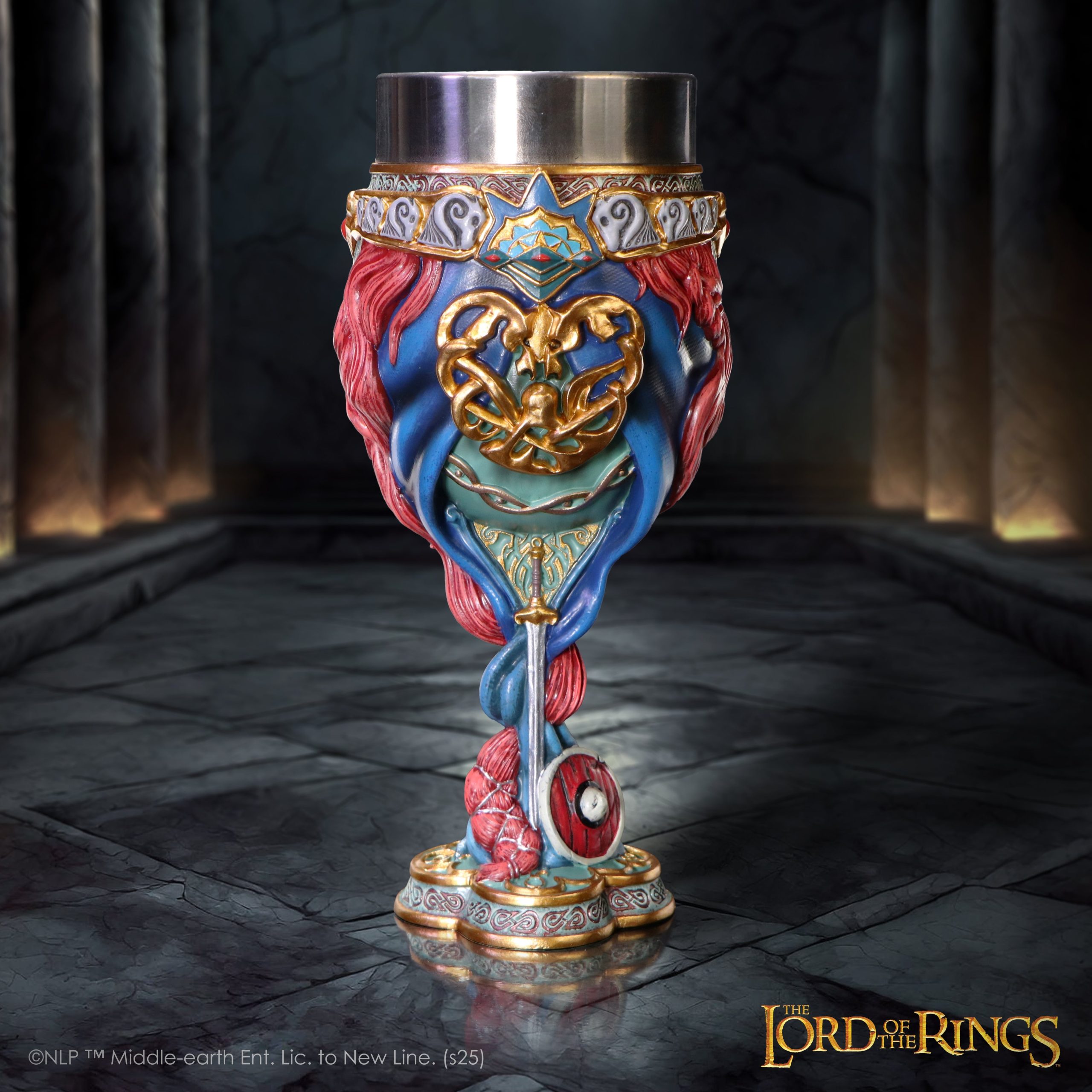Lord rings war rohirrim hera inspired goblet