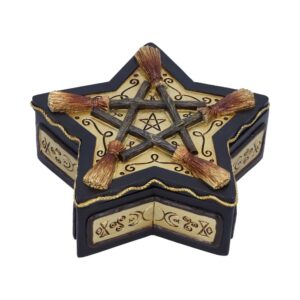 Magick Protector Wiccan Broomstick Box 16cm: 2 - Boxes By Gift Moments