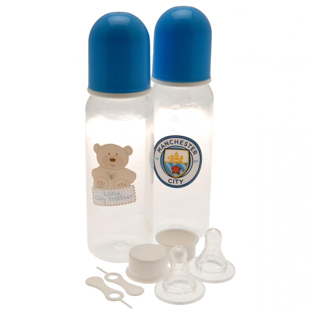 Manchester City FC 2pk Feeding Bottles: 1 - Baby By Manchester City