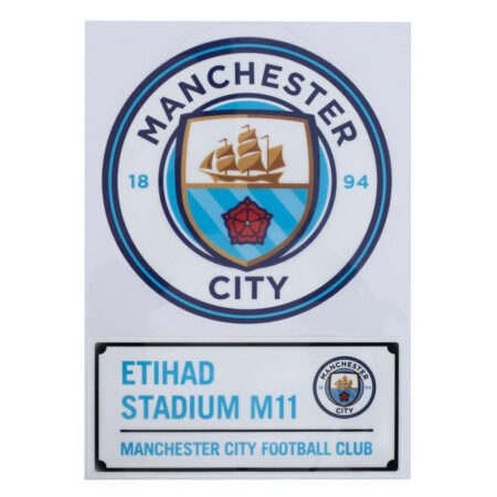 Manchester City FC A4 Car Decal: 1 - Car Accessories By Manchester City