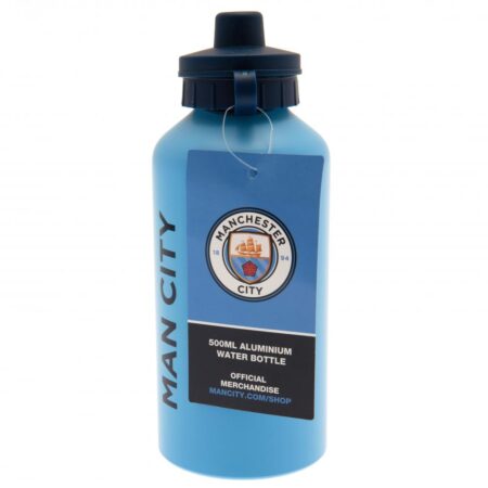 Manchester City FC Aluminium Drinks Bottle MT: 3 - Water Bottles By Manchester City