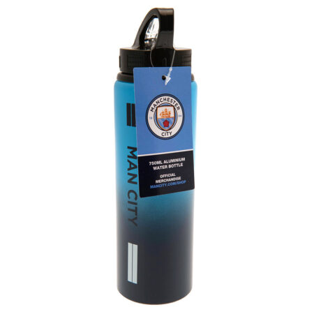 Manchester City FC Aluminium Drinks Bottle ST: 3 - Water Bottles By Manchester City