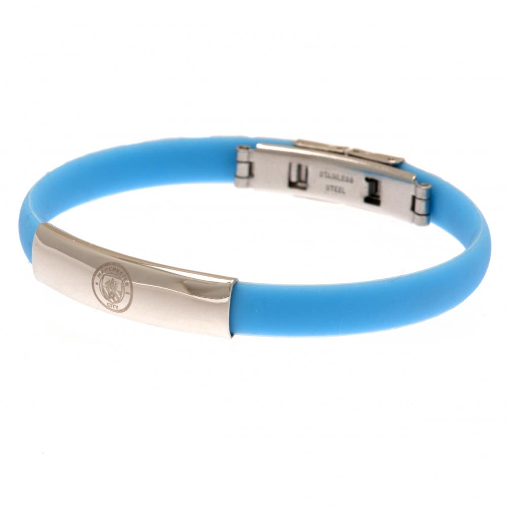 Manchester City FC Colour Silicone Bracelet: 2 - Jewellery By Manchester City