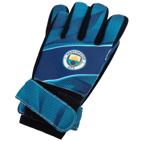 Manchester City FC Fuse Goalkeeper Gloves Kids: 1 - Gloves By Manchester City