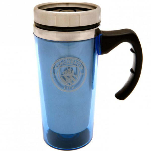 Manchester City FC Handled Travel Mug: 1 - Mugs By Manchester City