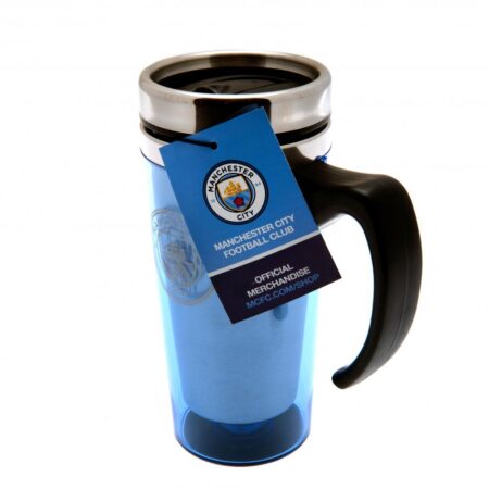 Manchester City FC Handled Travel Mug: 3 - Mugs By Manchester City