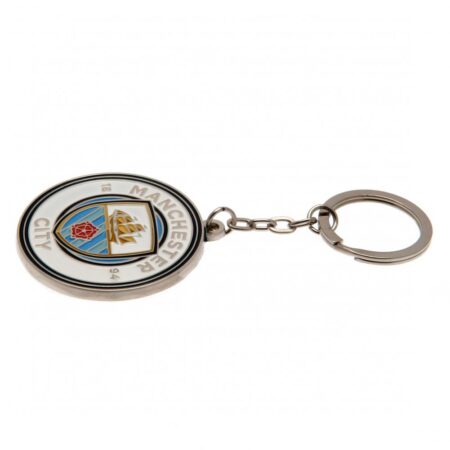 Manchester City FC Crest Keyring: 3 - Keyrings By Manchester City