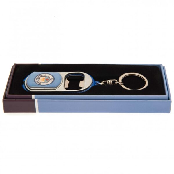 Manchester City FC Keyring Torch Bottle Opener: 1 - Keyrings By Manchester City