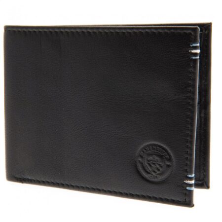 Manchester City FC Leather Stitched Wallet: 3 - Wallets By Manchester City