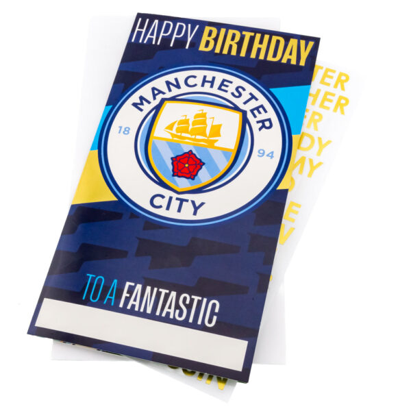 Manchester City FC Personalised Birthday Card: 1 - Greeting Cards By Manchester City