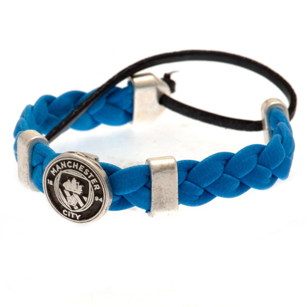 Manchester City FC PU Slider Bracelet: 3 - Jewellery By Manchester City