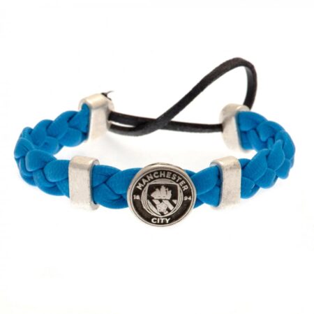 Manchester City FC PU Slider Bracelet: 2 - Jewellery By Manchester City