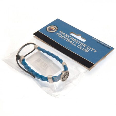 Manchester City FC PU Slider Bracelet: 4 - Jewellery By Manchester City