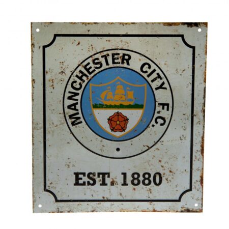 Manchester City FC Retro Logo Sign: 1 - Signs & Plaques By Manchester City