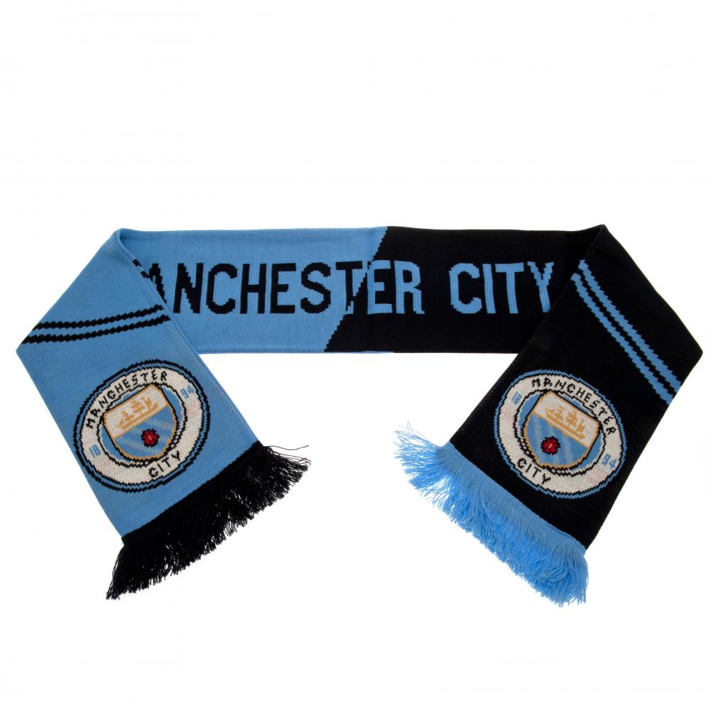 Manchester City FC Vertigo Scarf: 3 - Scarves By Manchester City