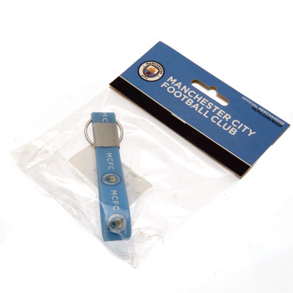 Manchester City FC Silicone Keyring: 3 - Keyrings By Manchester City