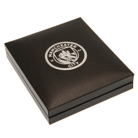 Manchester city fc silver plated boxed pendant