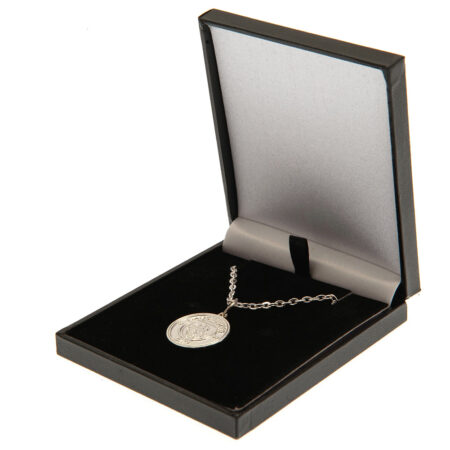 Manchester city fc silver plated boxed pendant