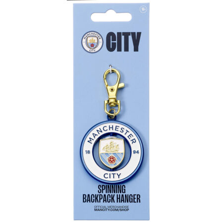 Manchester City FC Spinning Bag Charm: 5 - Keyrings By Manchester City