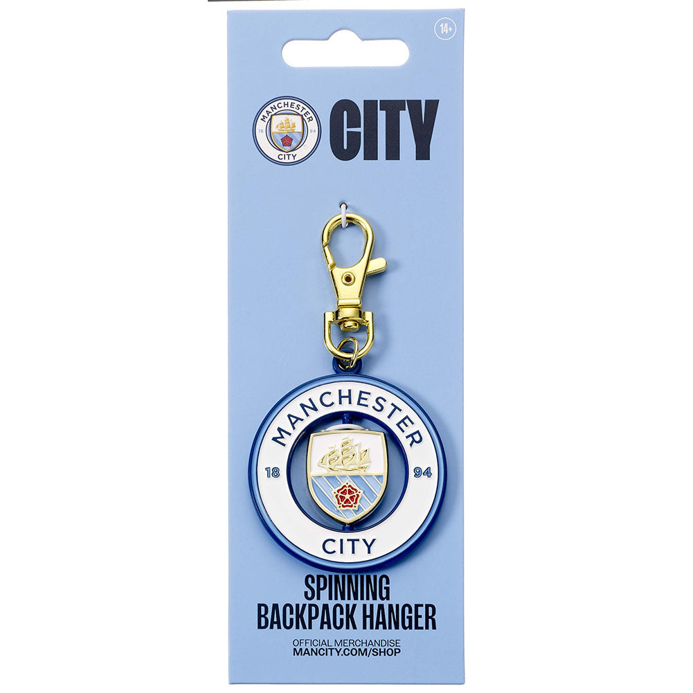 Manchester City FC Spinning Bag Charm: 5 - Keyrings By Manchester City