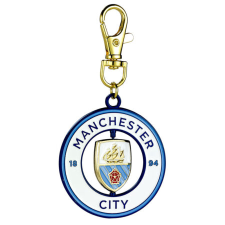 Manchester City FC Spinning Bag Charm: 2 - Keyrings By Manchester City