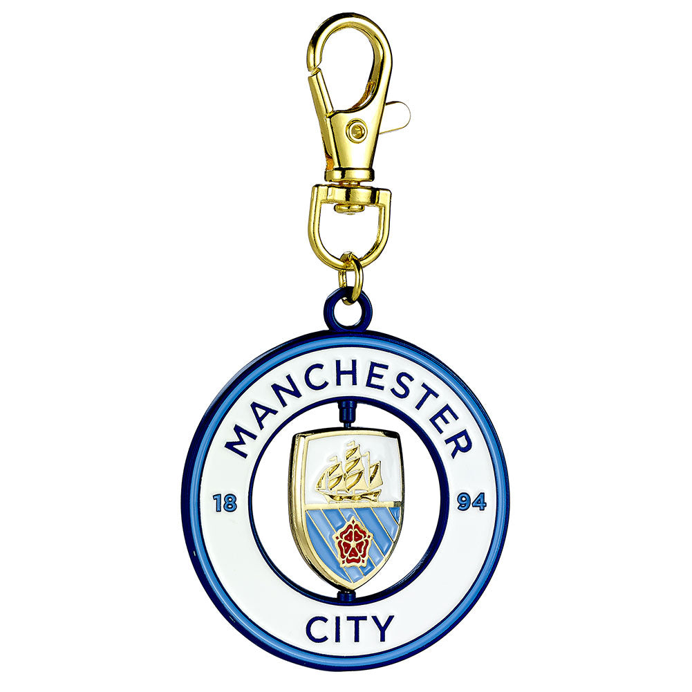Manchester City FC Spinning Bag Charm: 2 - Keyrings By Manchester City