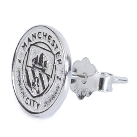 Manchester city fc sterling silver stud earring
