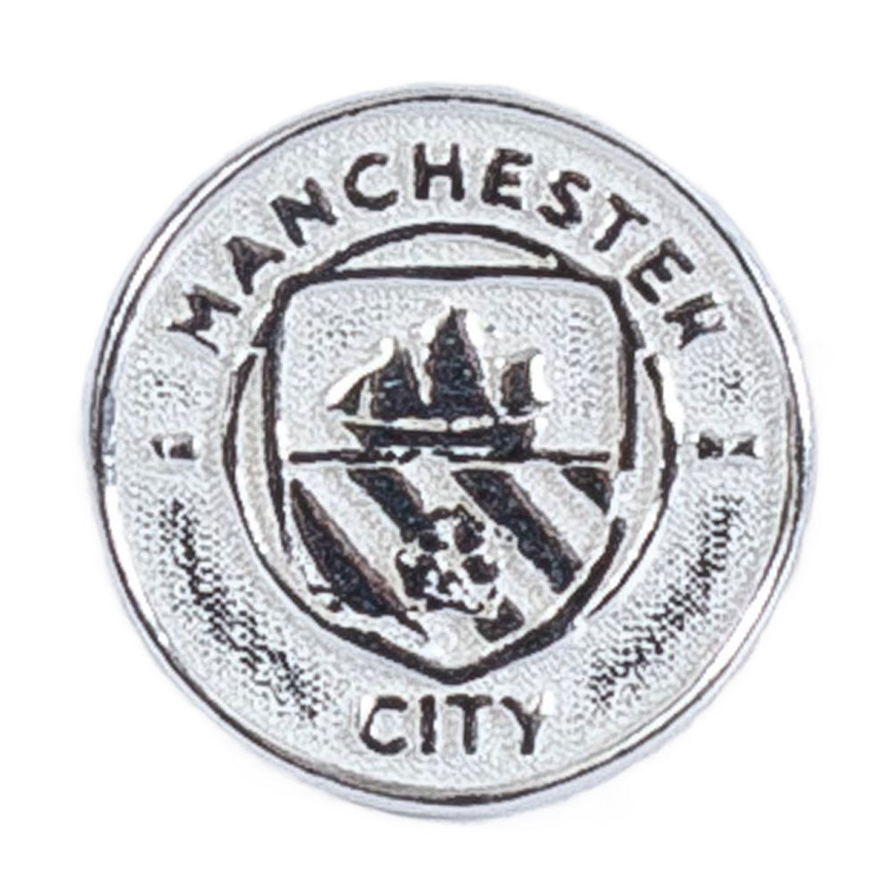 Manchester city fc sterling silver stud earring