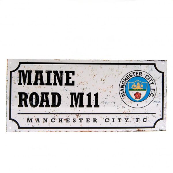 Manchester City FC Retro Street Sign: 1 - Signs & Plaques By Manchester City