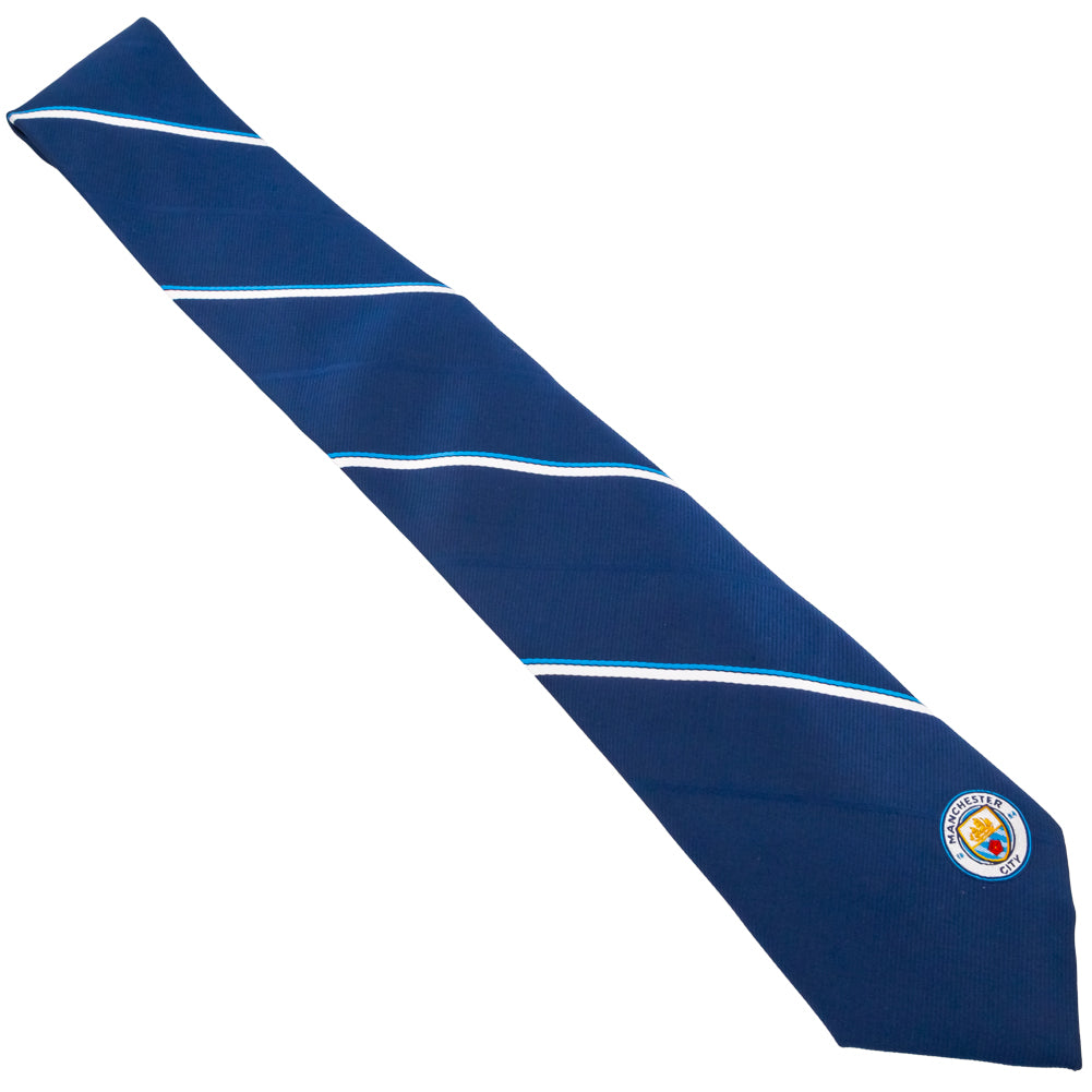 Manchester city fc stripe tie