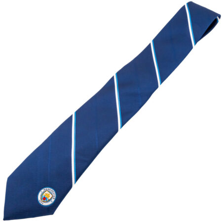 Manchester city fc stripe tie