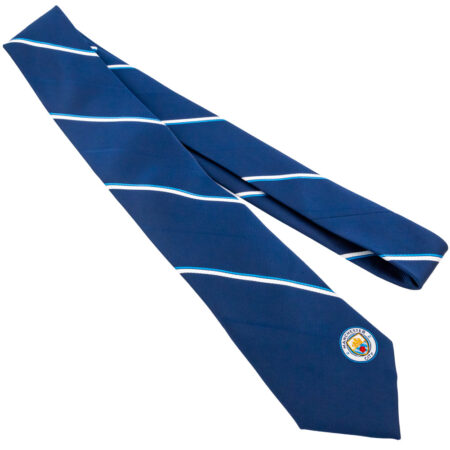 Manchester city fc stripe tie