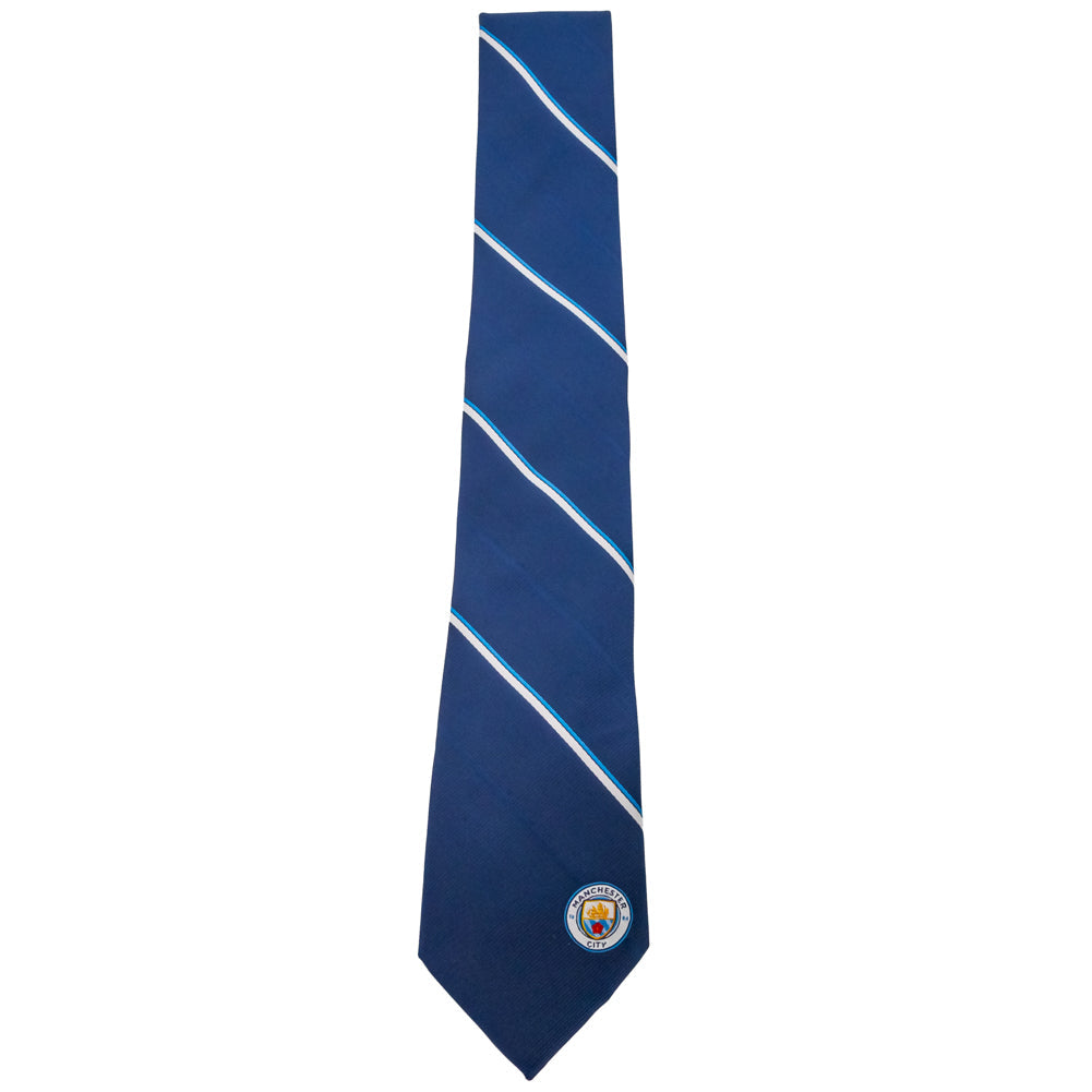 Manchester city fc stripe tie