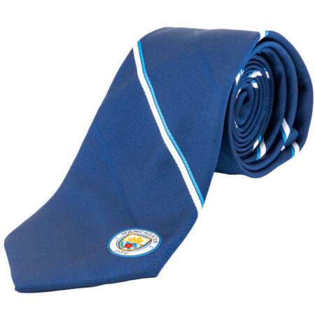 Manchester city fc stripe tie