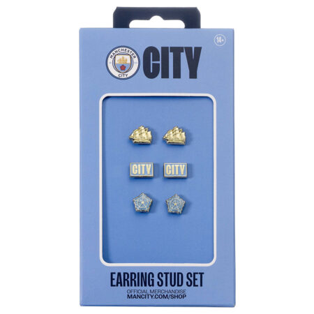 Manchester City FC Stud Earring Set: 4 - Earrings By Manchester City