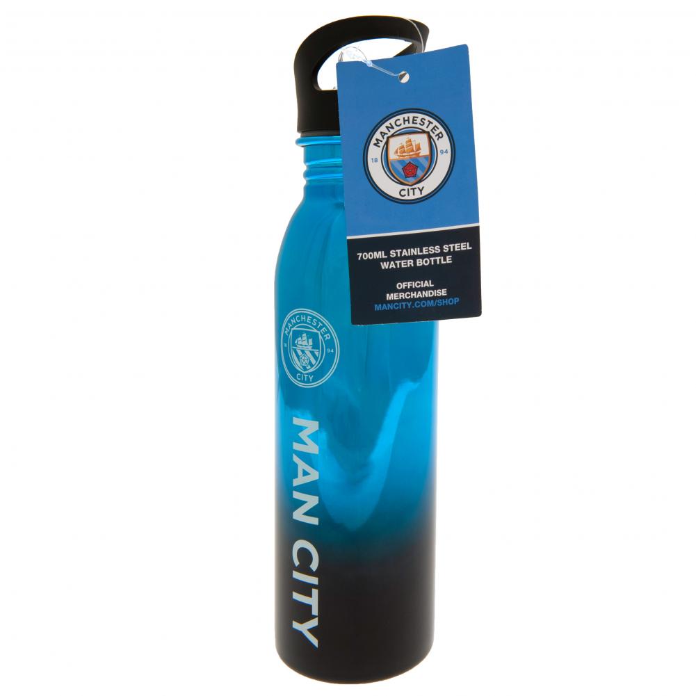 Manchester City FC UV Metallic Drinks Bottle: 3 - Water Bottles By Manchester City