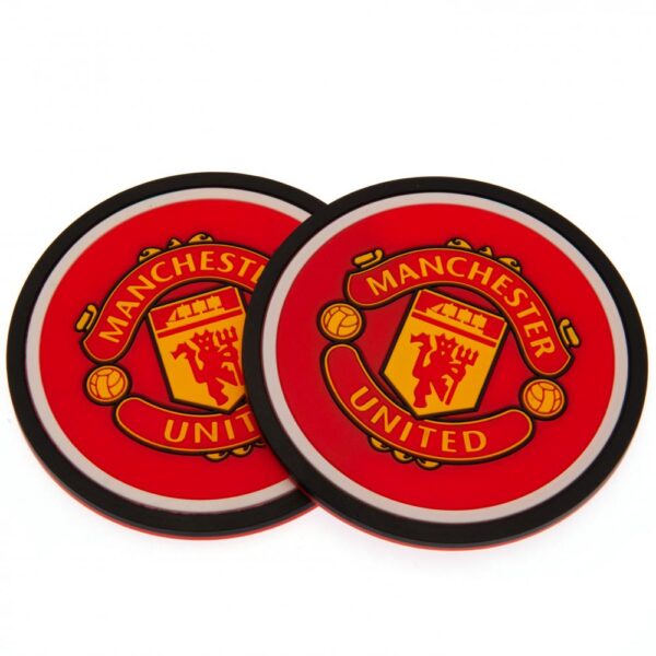 Manchester United FC 2pk Coaster Set: 1 - Coasters By Manchester United