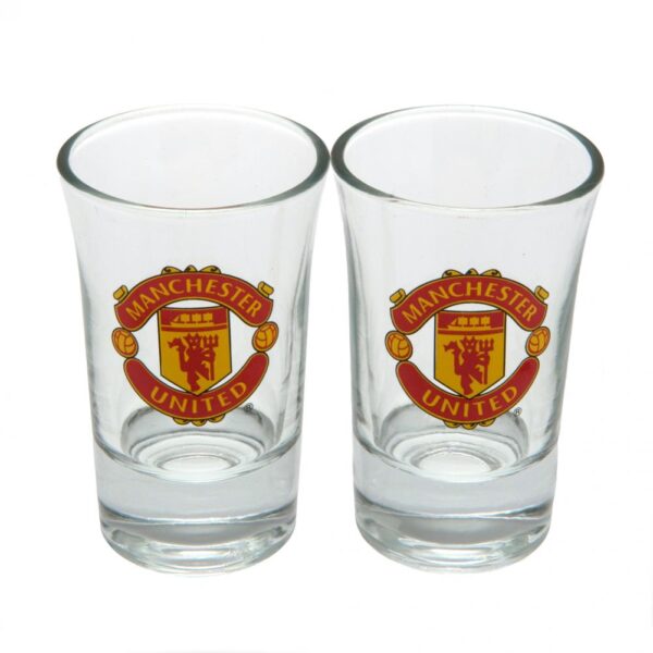 Manchester United FC 2pk Shot Glass Set: 1 - Glassware By Manchester United