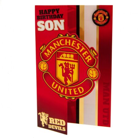 Manchester united fc birthday card son