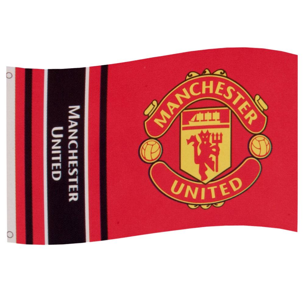 Manchester United FC Wordmark Flag: 1 - Flags & Banners By Manchester United