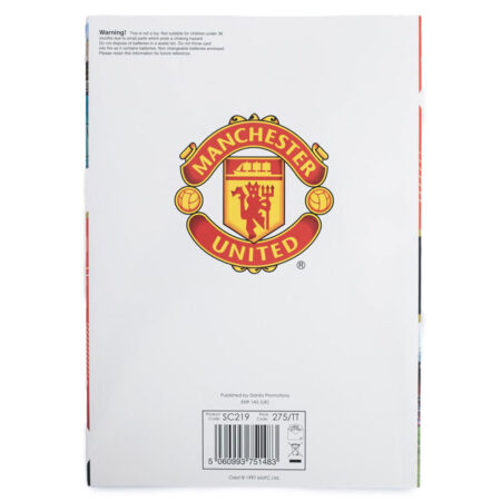 Manchester united fc musical birthday card